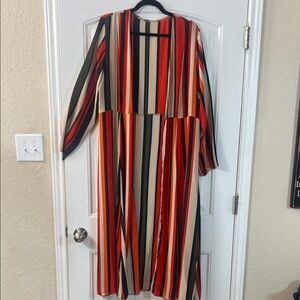 Vibrant Striped Cover-up